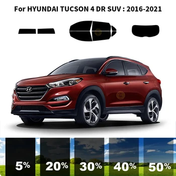 Предварительно Обработанная нанокерамика car UV Window Tint Kit Автомобильная Оконная Пленка Для HYUNDAI TUCSON 4 DR SUV 2022-2023
