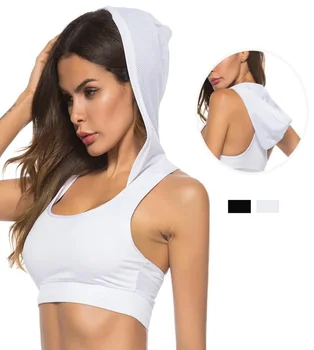 Женская рубашка для йоги, спортивный бюстгальтер, мягкий топ для йоги, майка для бега, женская спортивная одежда с капюшоном, спортивная рубашка для спортзала