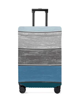 Сине-серый Градиентный чехол для багажа в стиле ретро, защитный чехол от пыли, дорожные аксессуары, чемодан, Эластичный чехол для пыли, защитный рукав